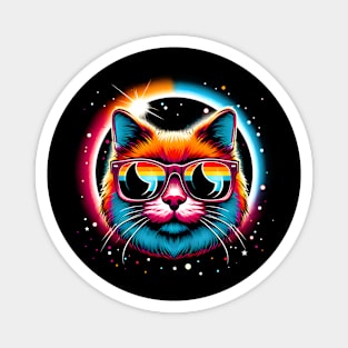 Cosmic Eclipse Feline Magnet